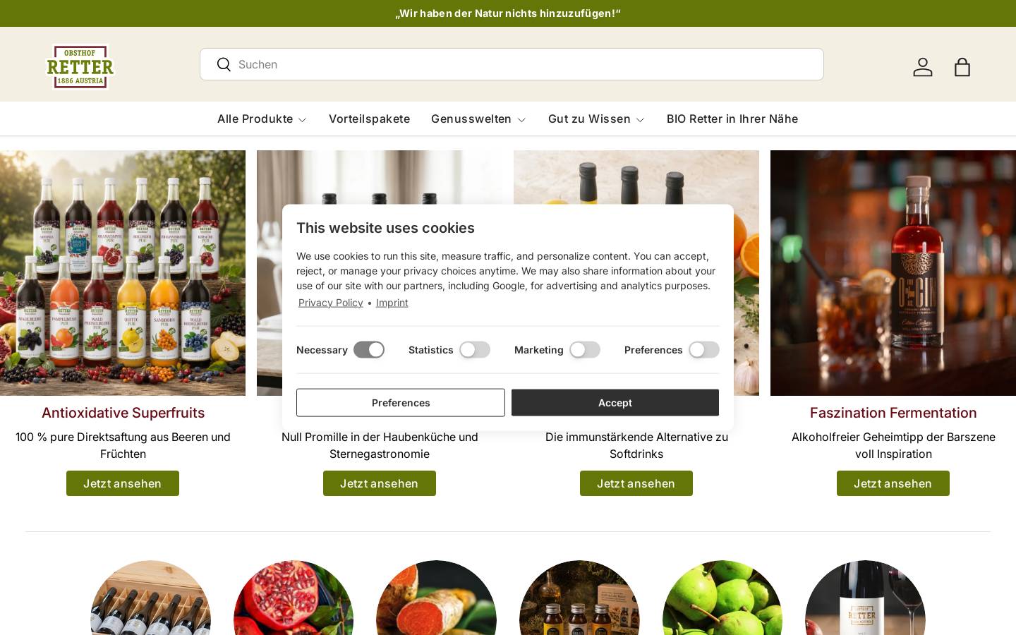 obsthof-retter.com homepage screenshot