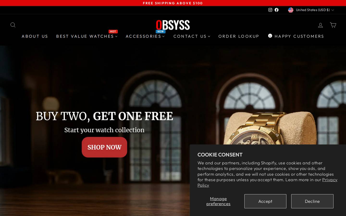 Obsyss homepage screenshot