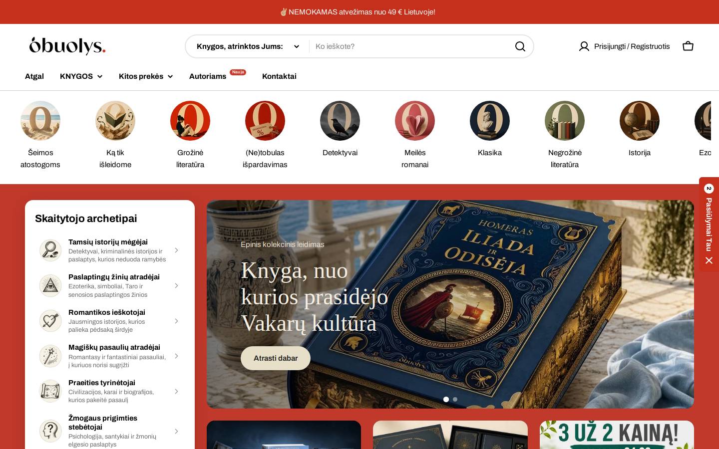 obuolys.lt homepage screenshot