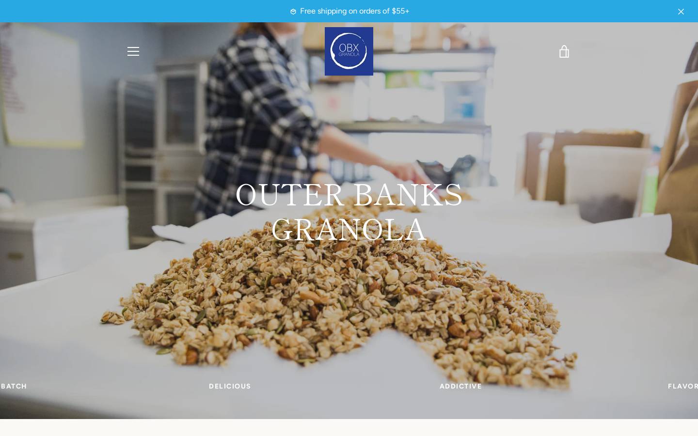 obxgranola.net homepage screenshot