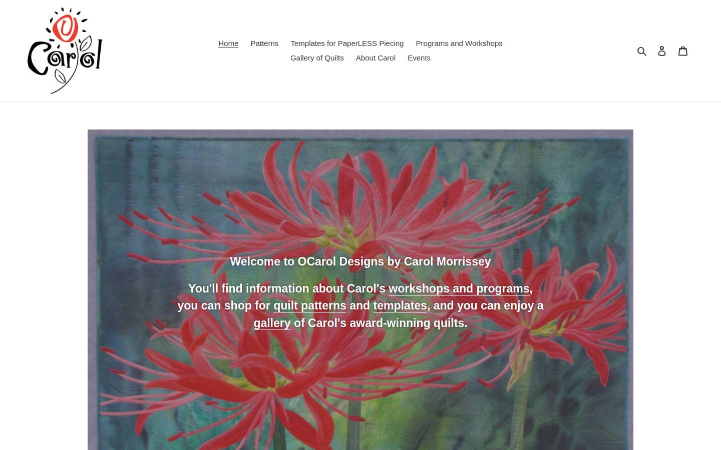ocaroldesigns.com homepage screenshot