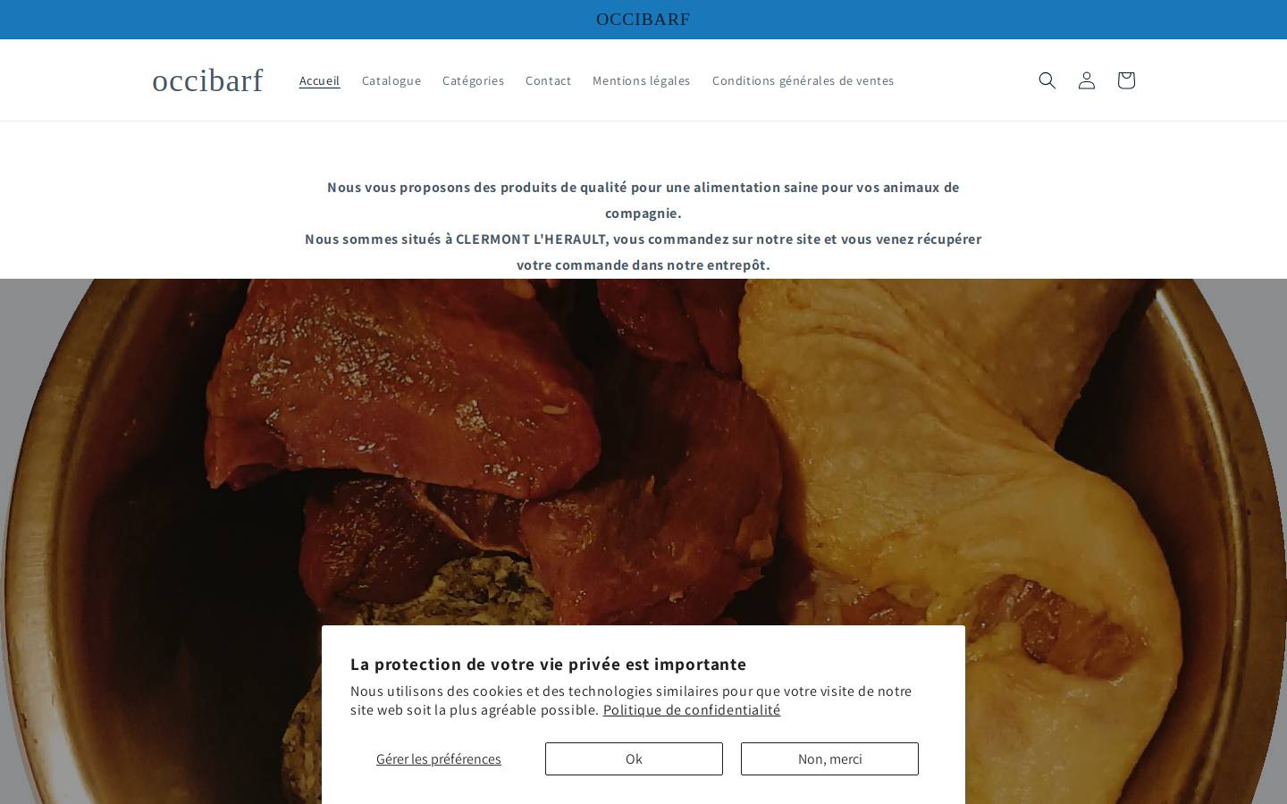occibarf.fr homepage screenshot