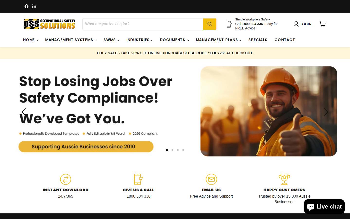 occupational-safety.com.au homepage screenshot