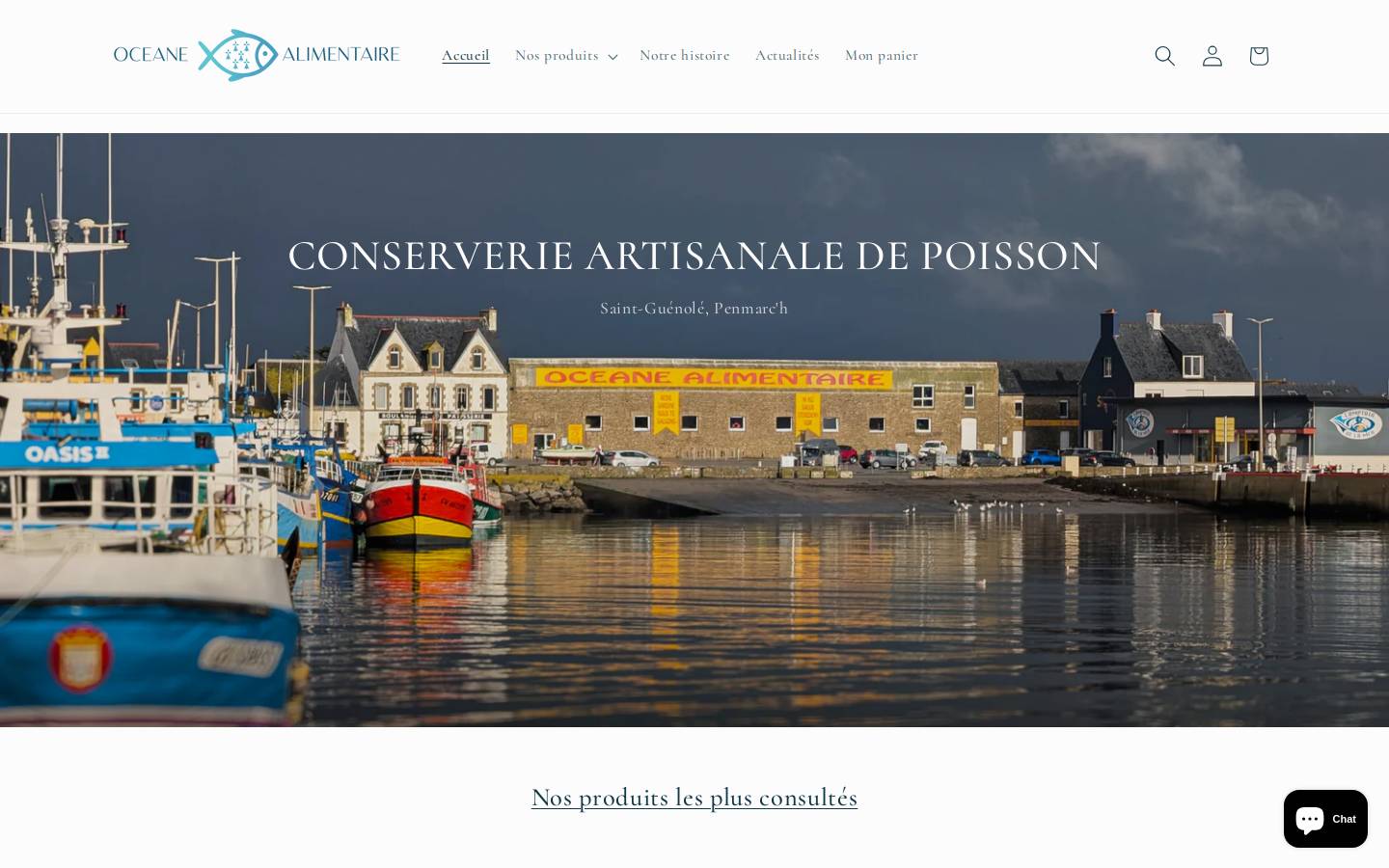 oceane.bzh homepage screenshot