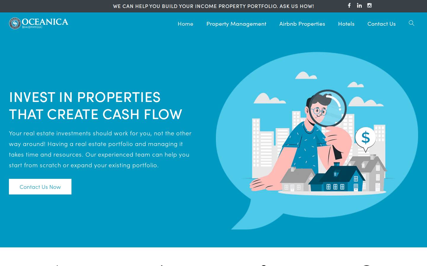 oceanicarealestate.com homepage screenshot