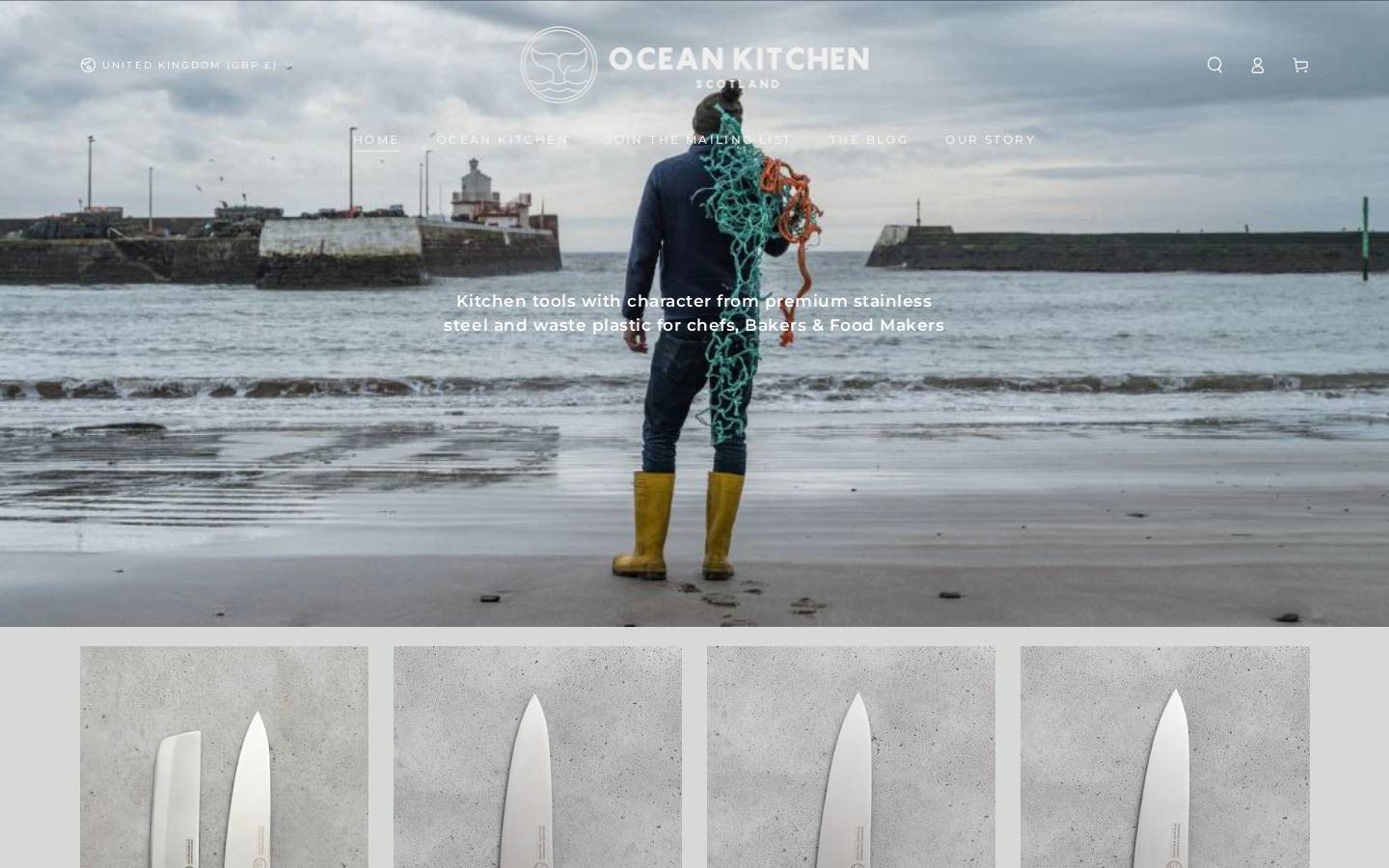 oceankitchenscotland.com homepage screenshot