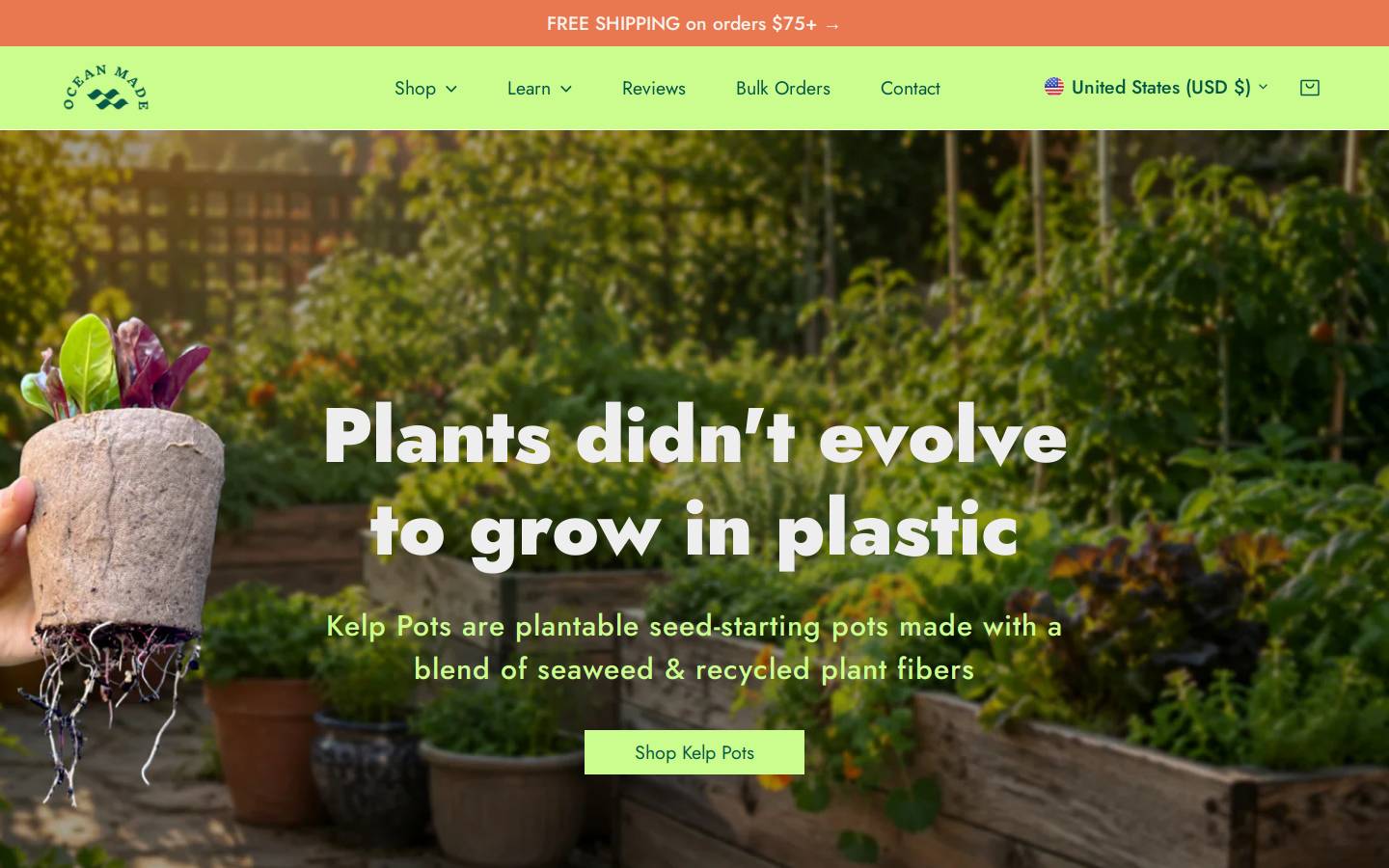 oceanmade.co homepage screenshot