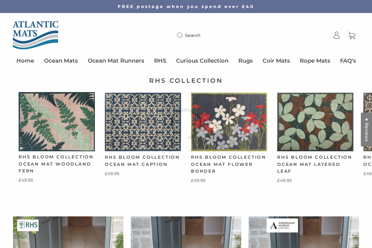 Atlantic Mats homepage screenshot