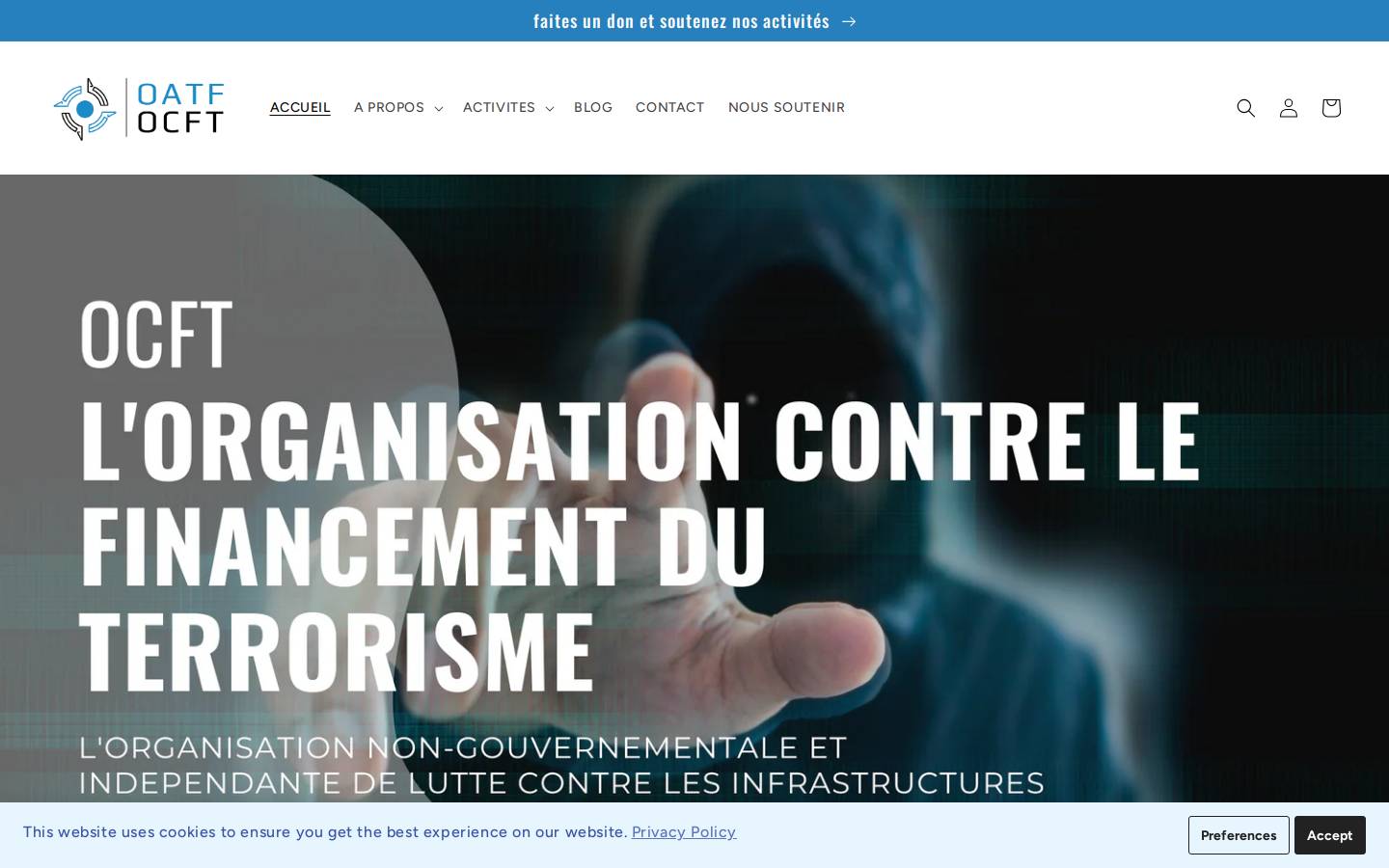ocft.org homepage screenshot