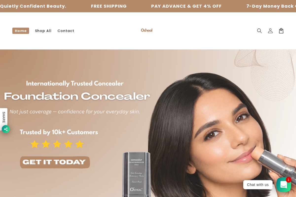 ochealpk.com homepage screenshot