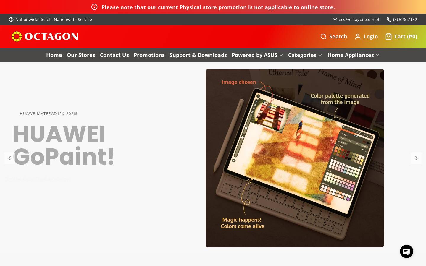 octagon.com.ph homepage screenshot