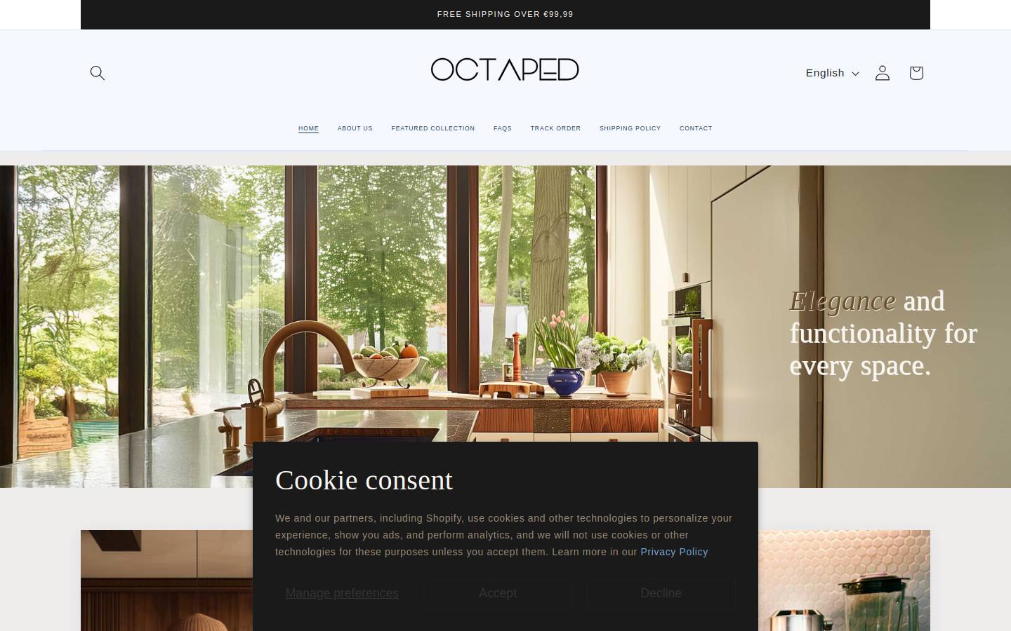 octaped.com homepage screenshot