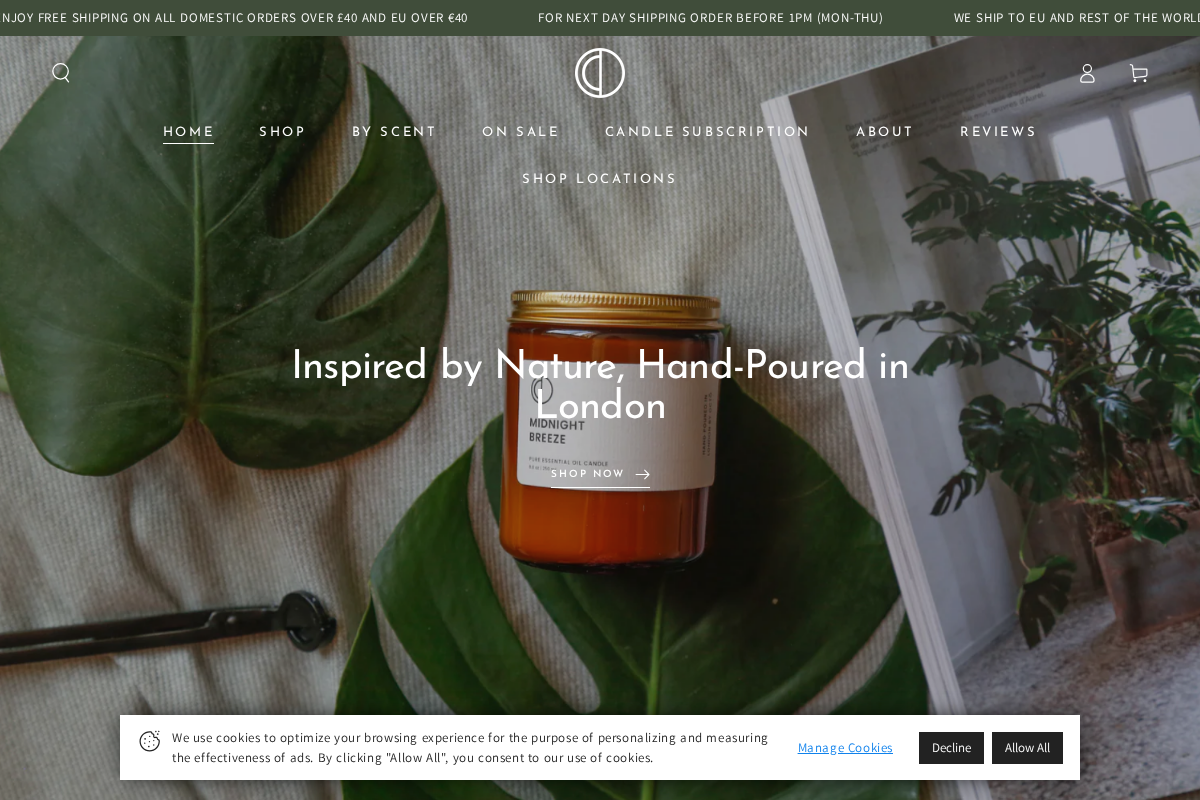 Octoandco homepage screenshot