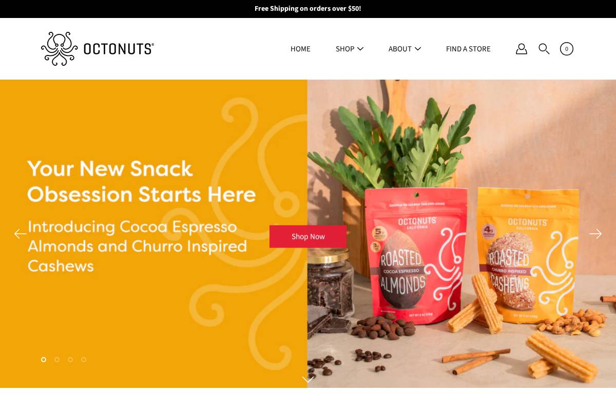 Octonuts homepage screenshot