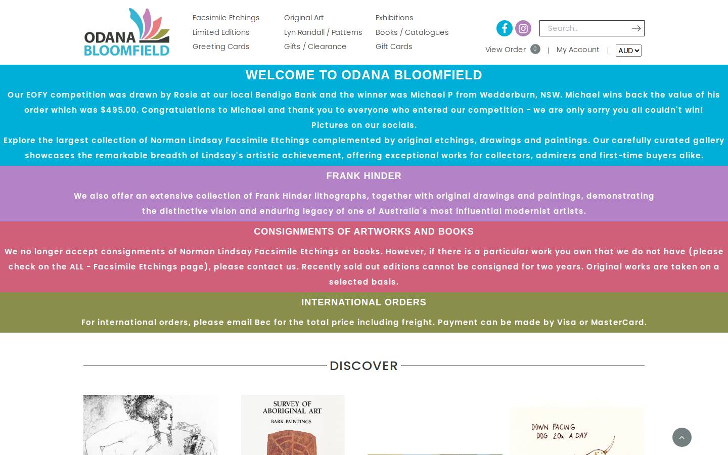 odana.com.au homepage screenshot