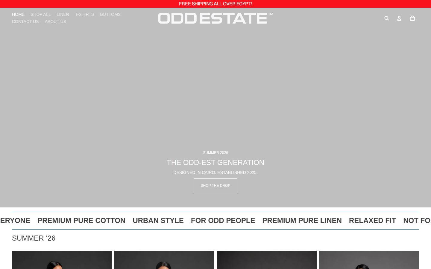 oddestate.com homepage screenshot