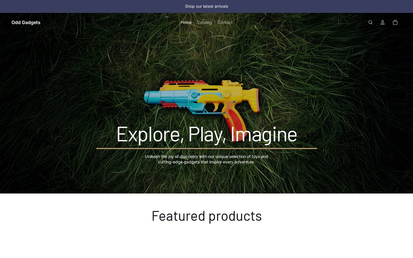 oddgadgets.shop homepage screenshot
