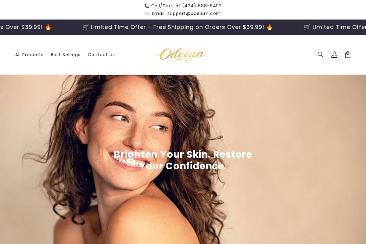 odeium.com homepage screenshot