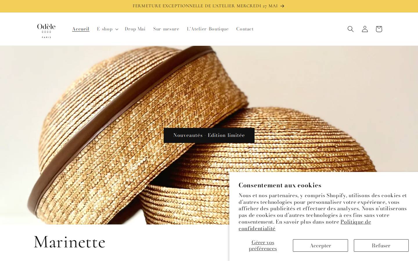 odele.fr homepage screenshot