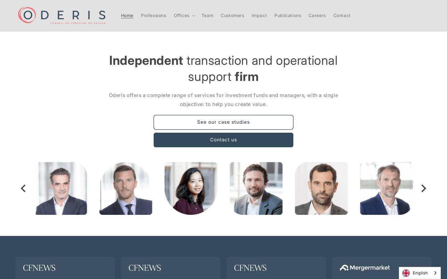 oderis.fr homepage screenshot