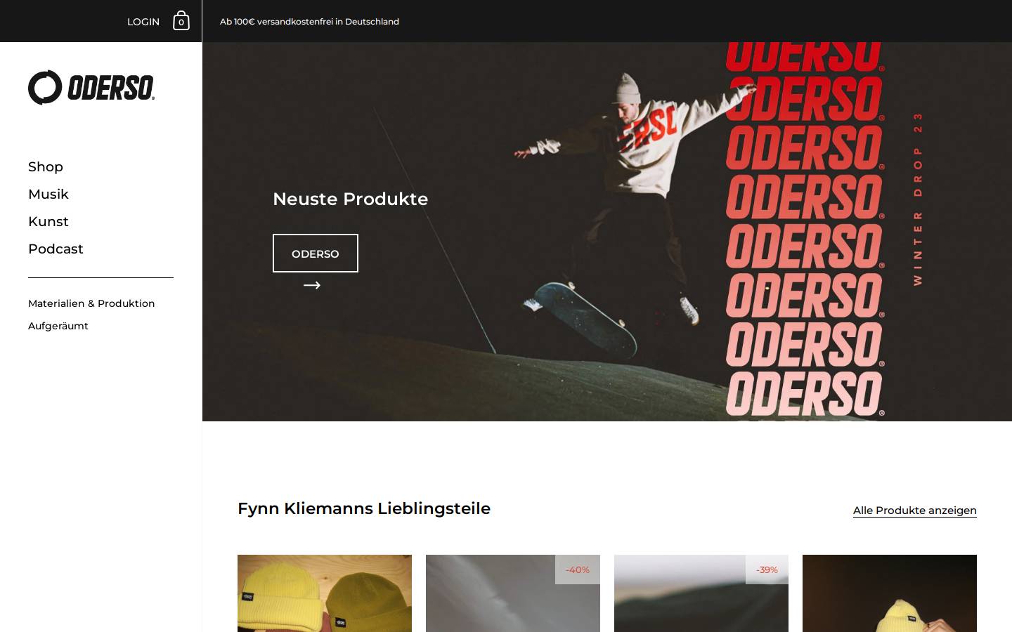 oderso.de homepage screenshot