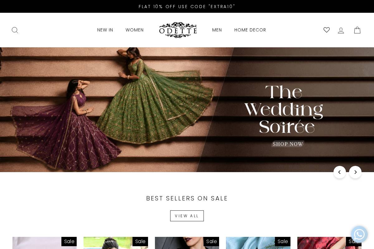 Odette homepage screenshot