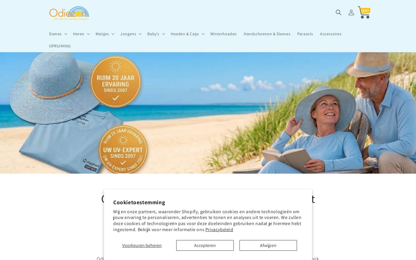 Odiezon homepage screenshot