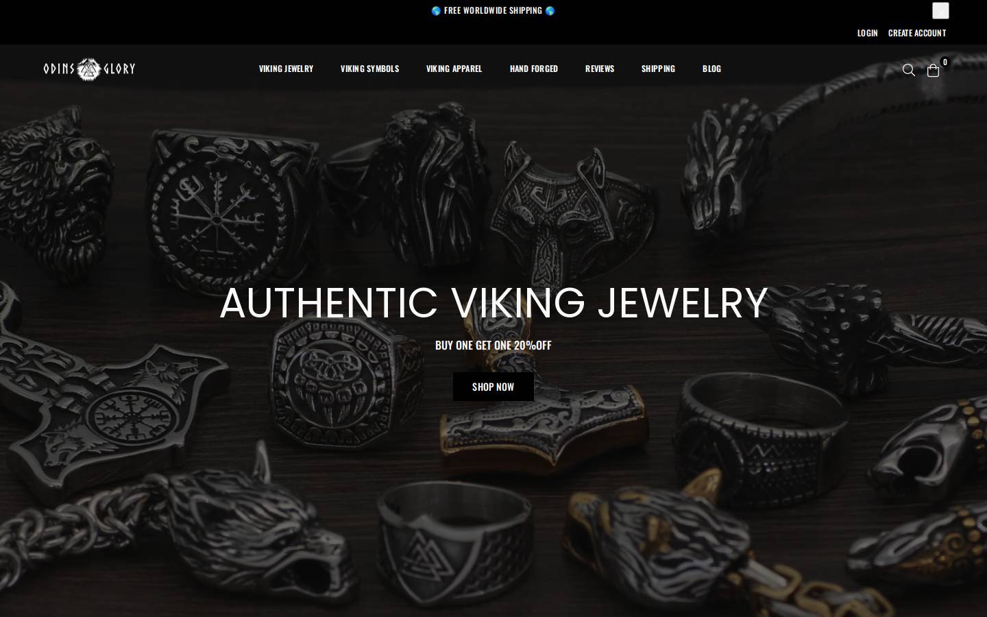 Odins Glory homepage screenshot