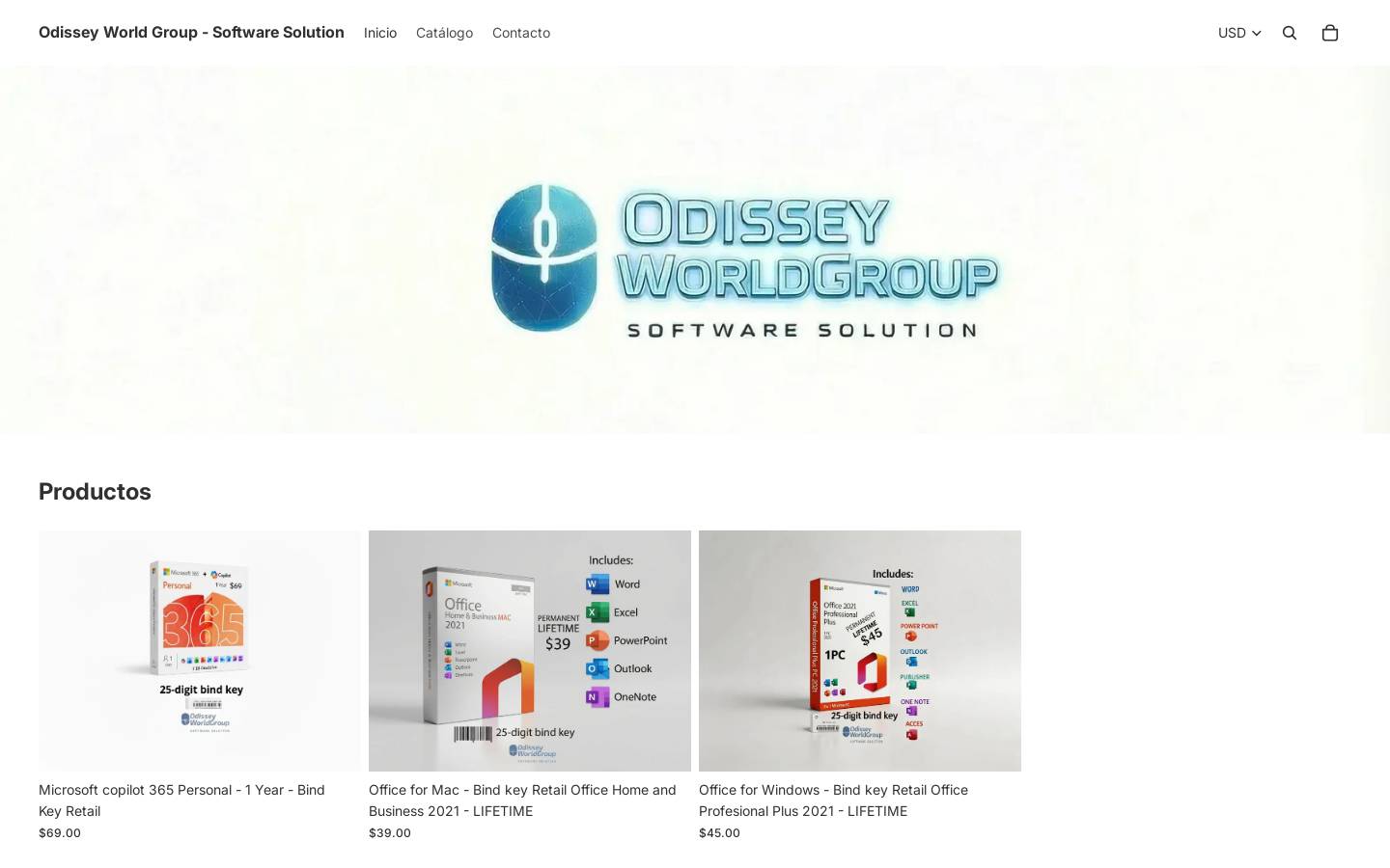 odisseyworldgroup.com homepage screenshot