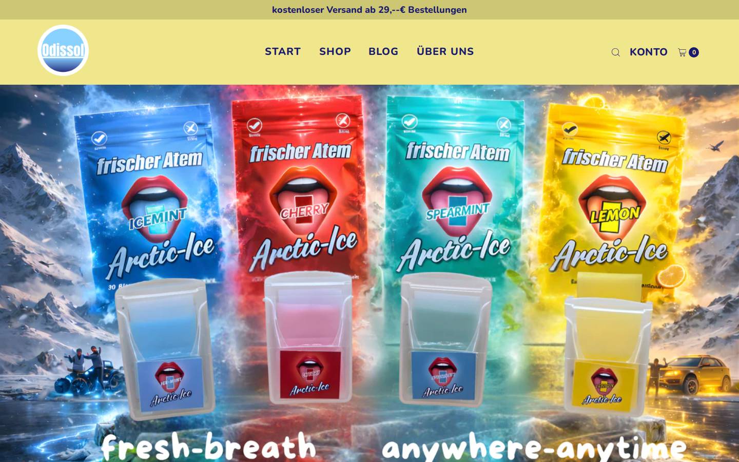 odissol.com homepage screenshot