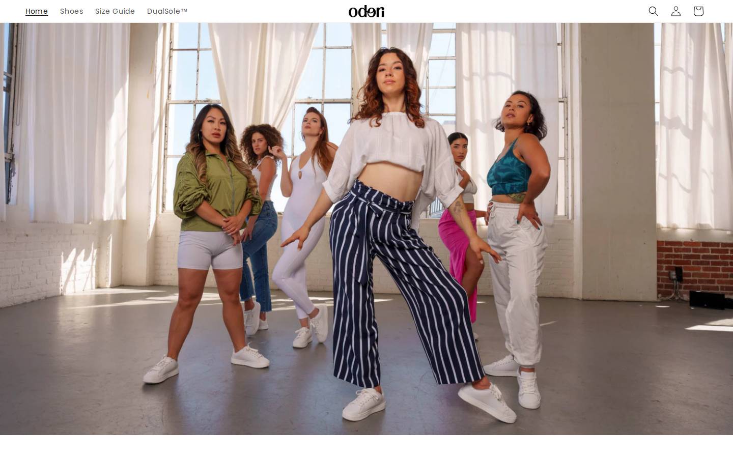 odorifootwear.com homepage screenshot
