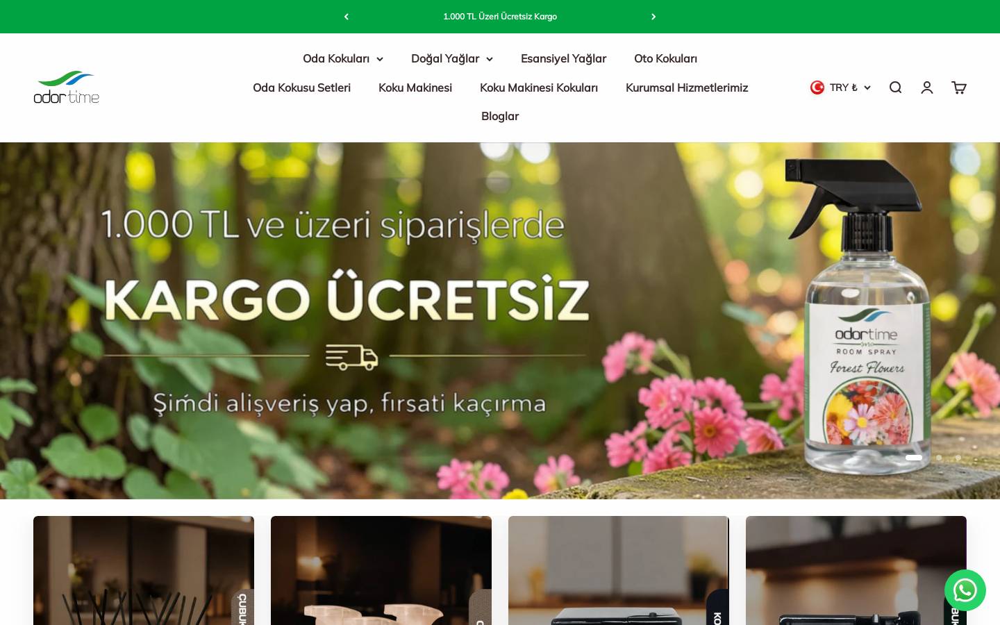 odortime.com homepage screenshot