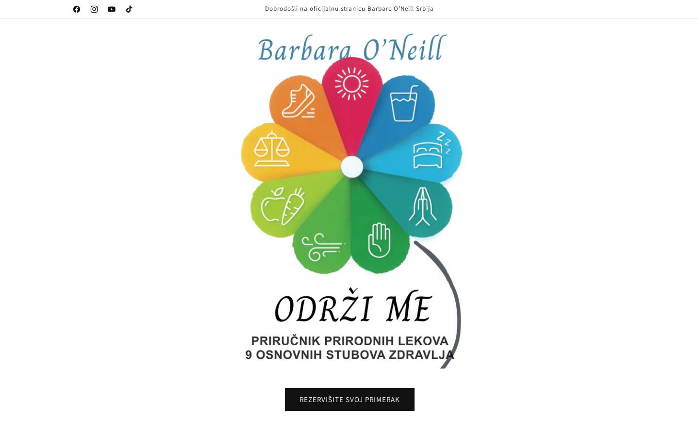 odrzizdravzivot.com homepage screenshot