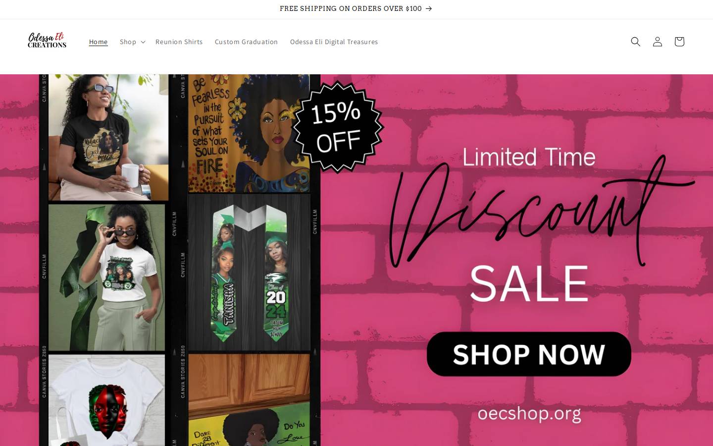 oecshop.org homepage screenshot