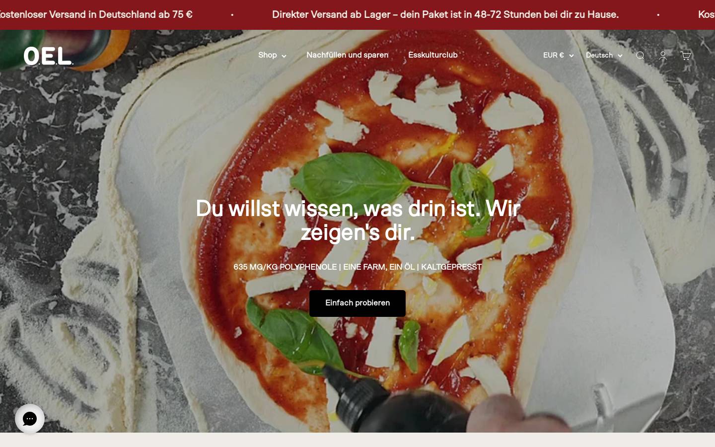 OEL-Berlin homepage screenshot