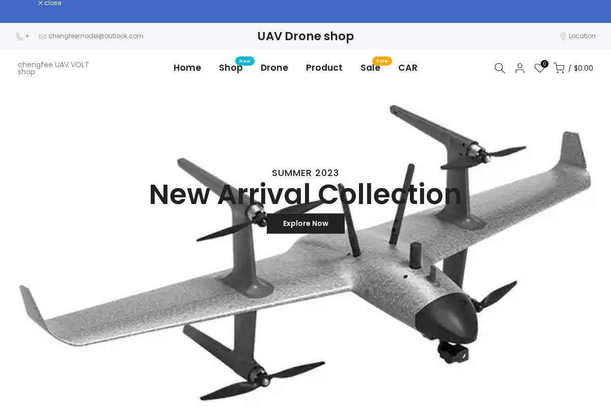 oemuavdrone.com homepage screenshot