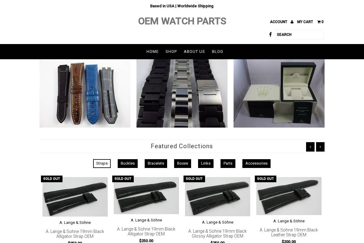 oemwatchparts.com homepage screenshot