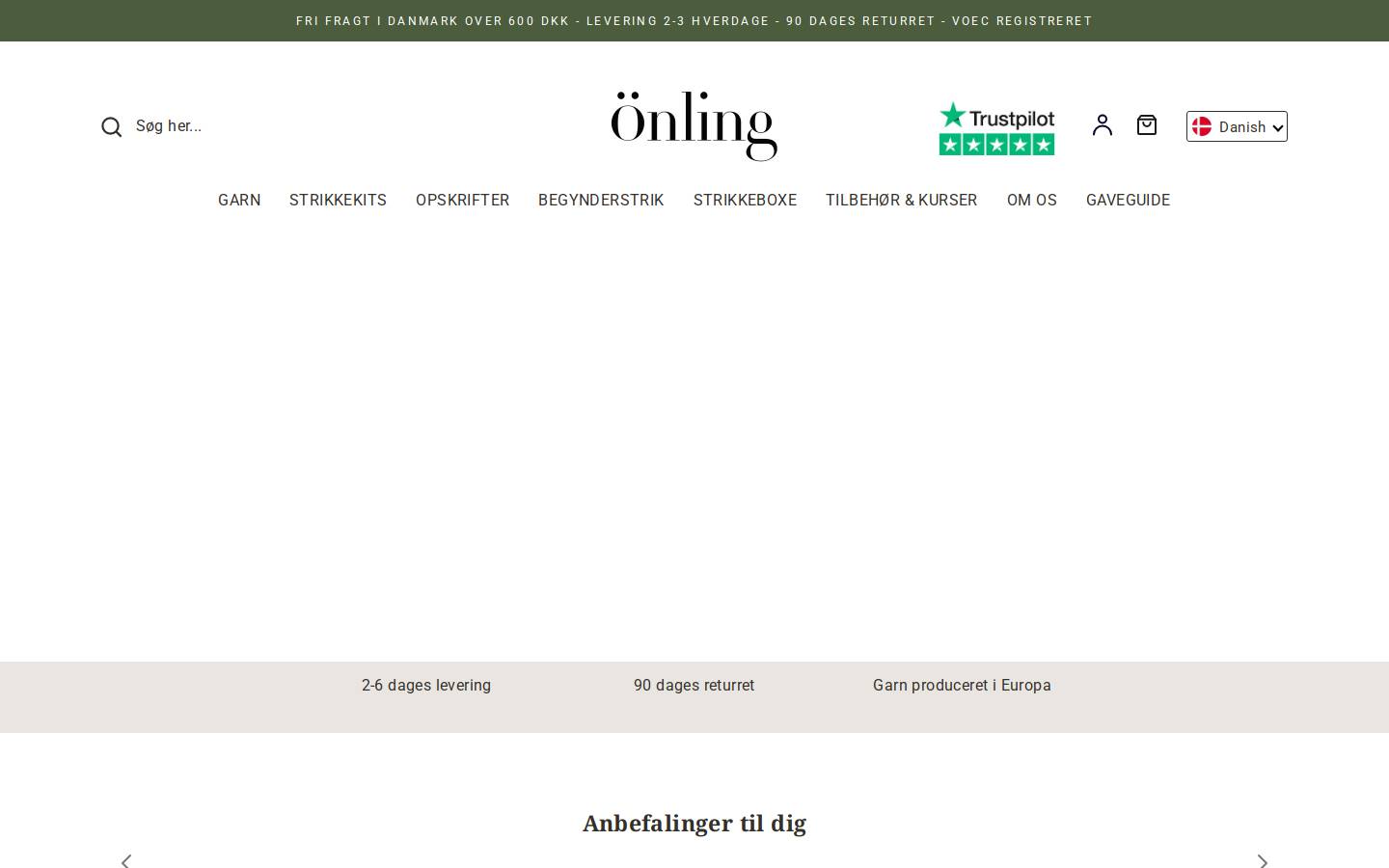 Önling homepage screenshot