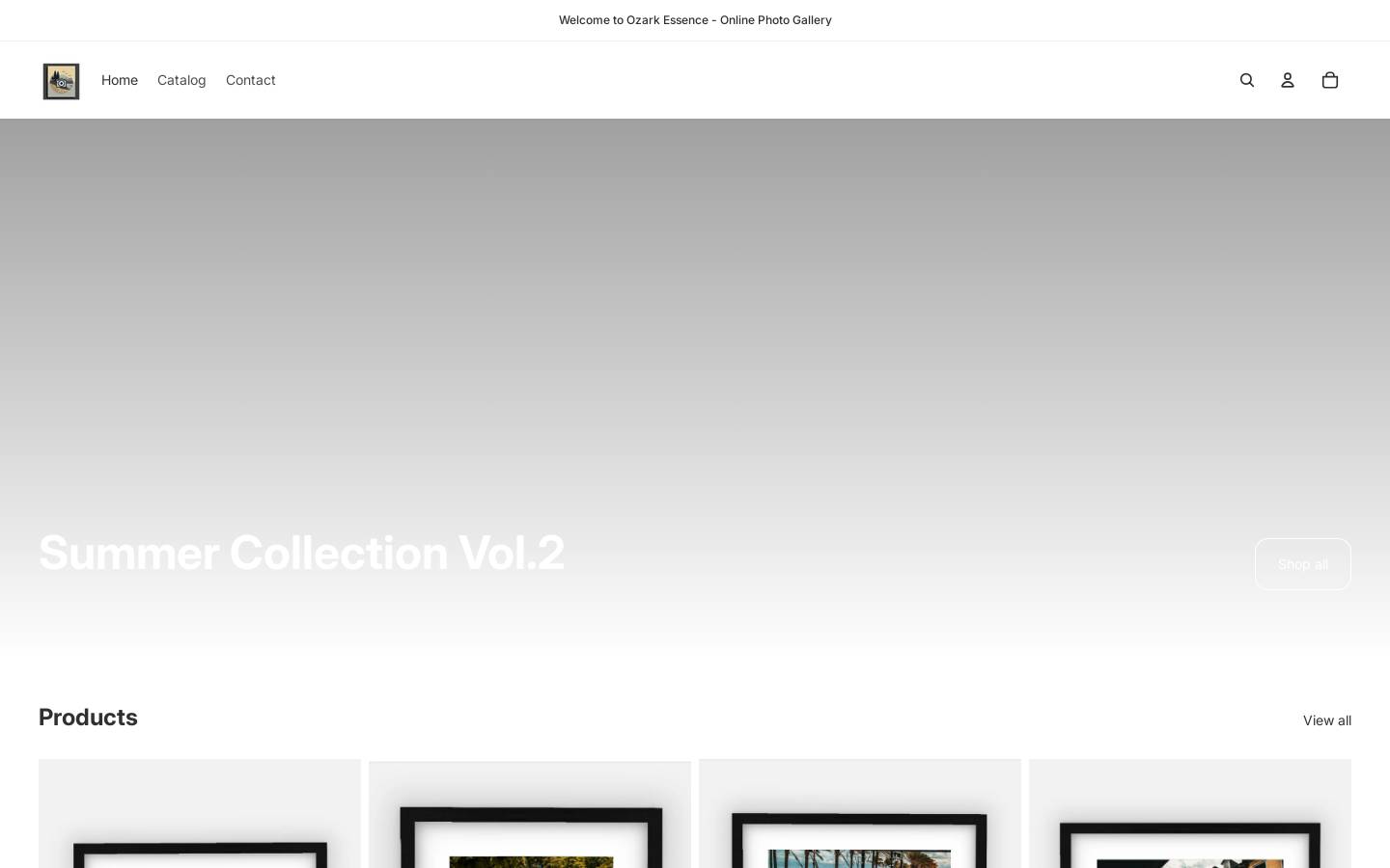 oeogallery.com homepage screenshot