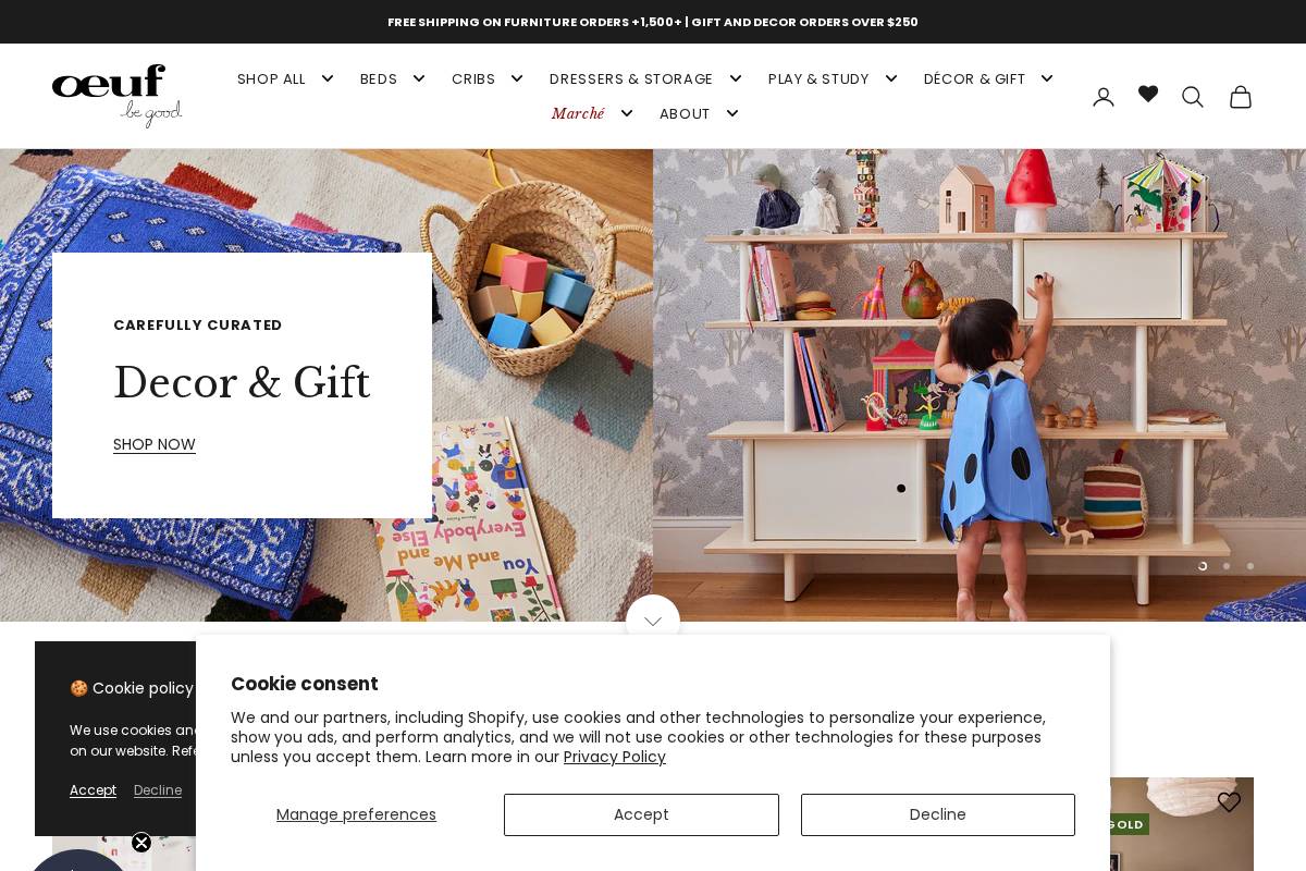 oeufnyc.com homepage screenshot