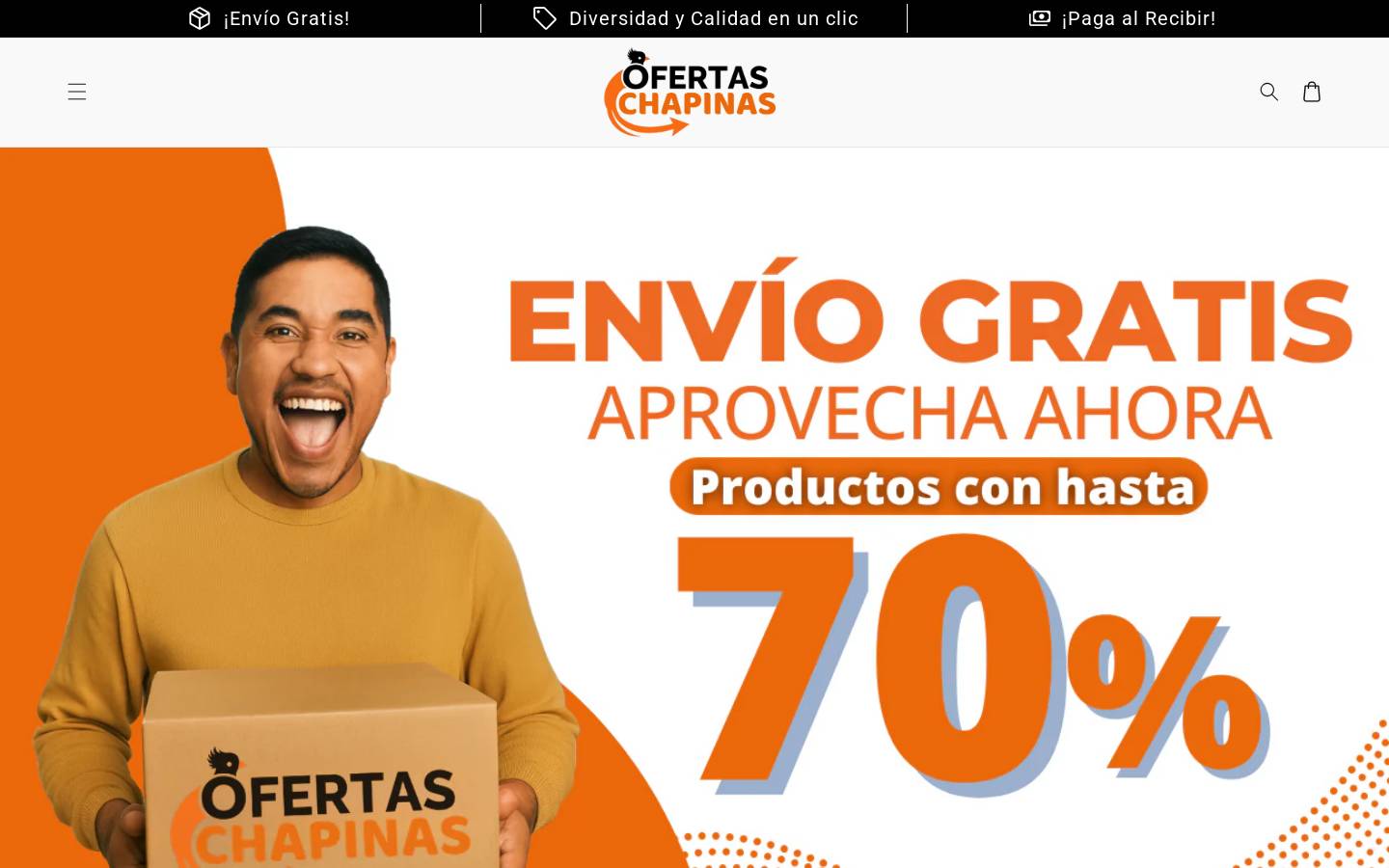 ofertaschapinas.com homepage screenshot