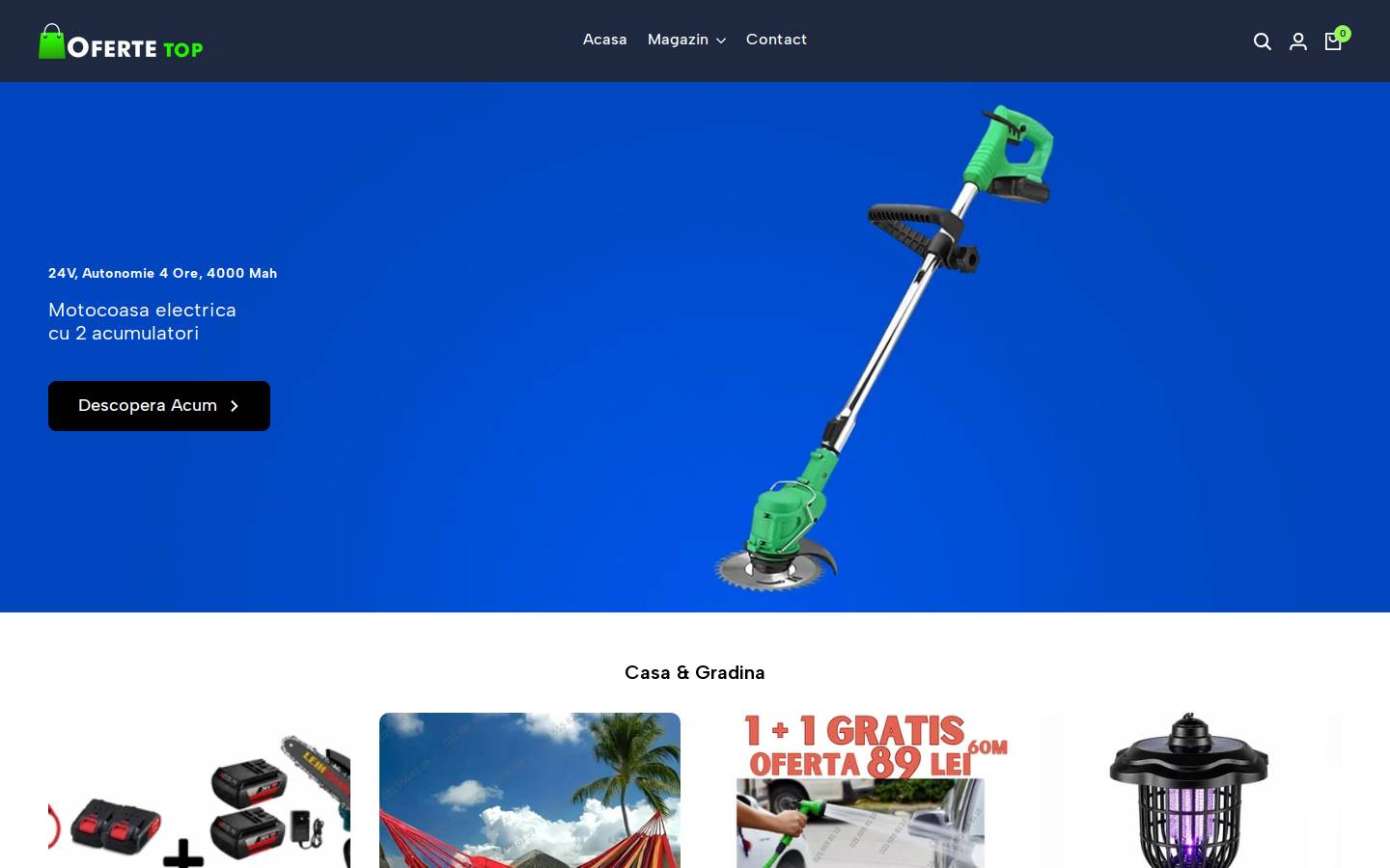 oferte-top.ro homepage screenshot