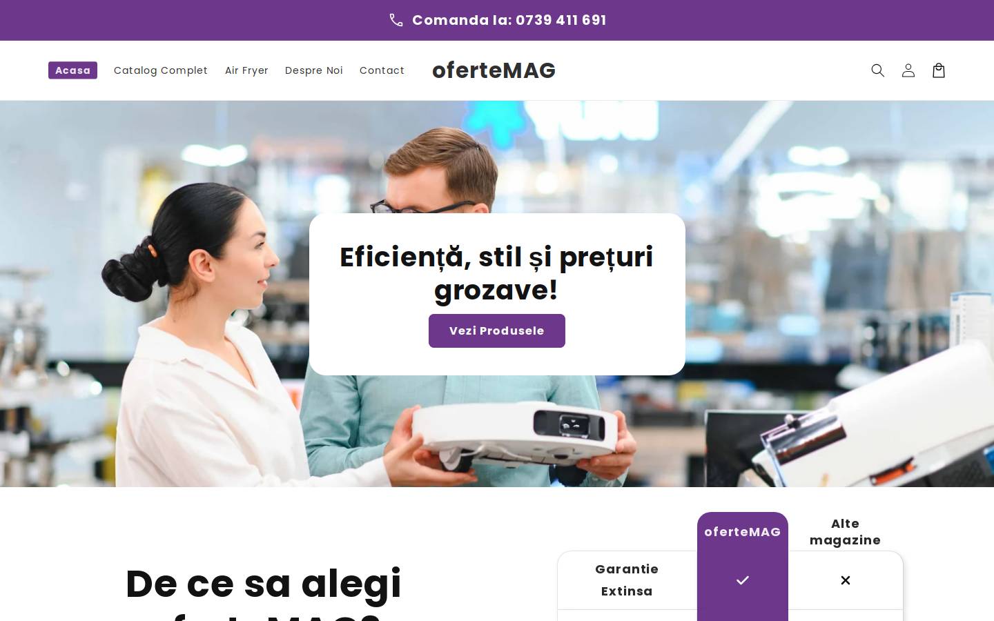 ofertemag.ro homepage screenshot