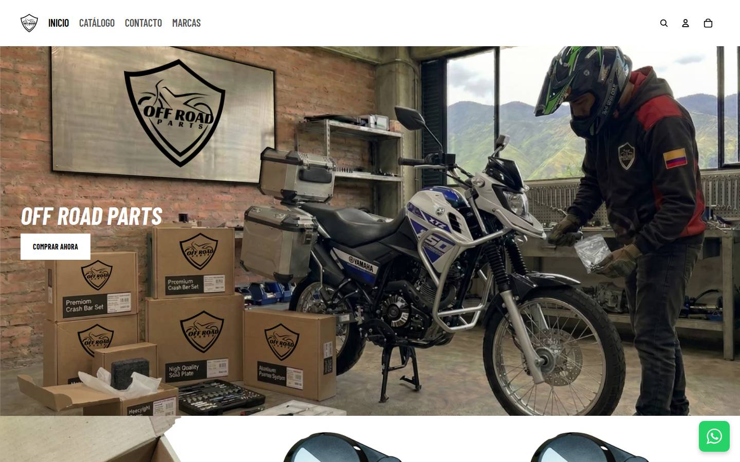 off-road-parts.com homepage screenshot