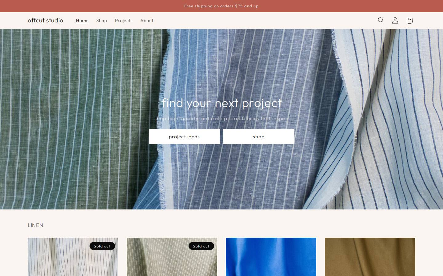 offcut-studio.com homepage screenshot