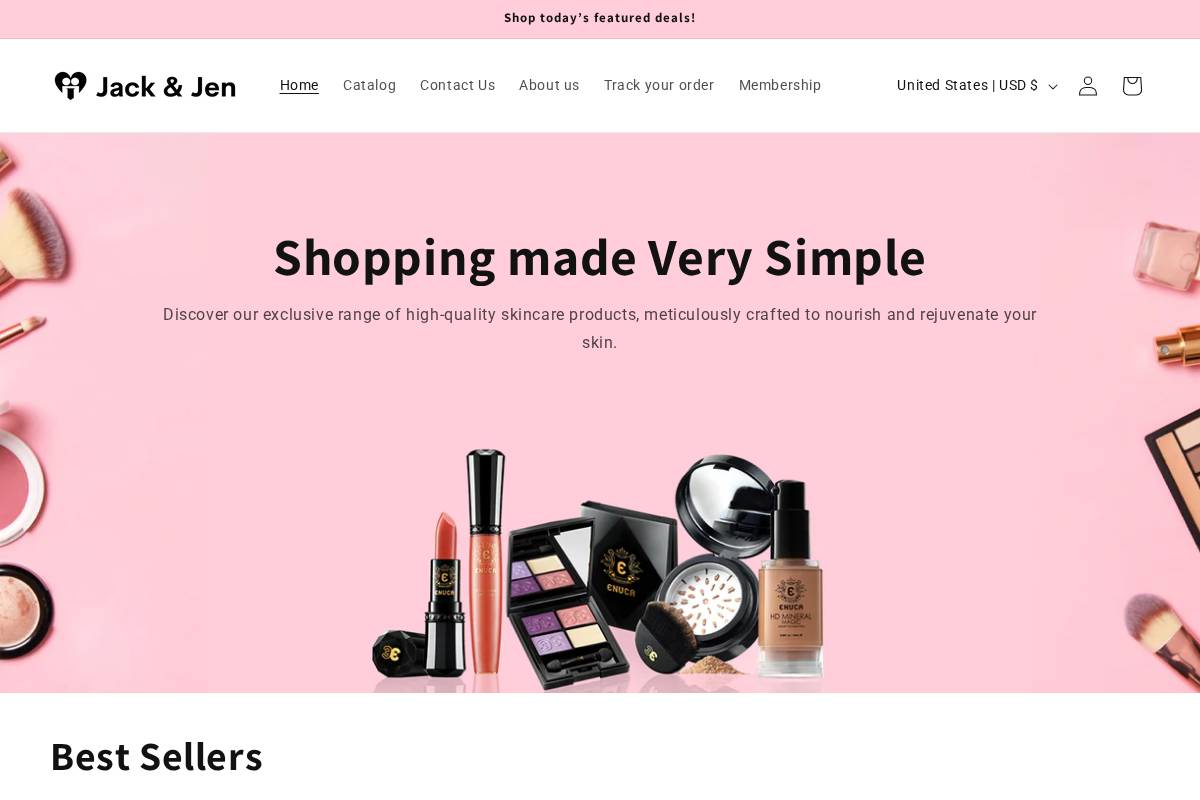 offer.jackandjenshop.com homepage screenshot
