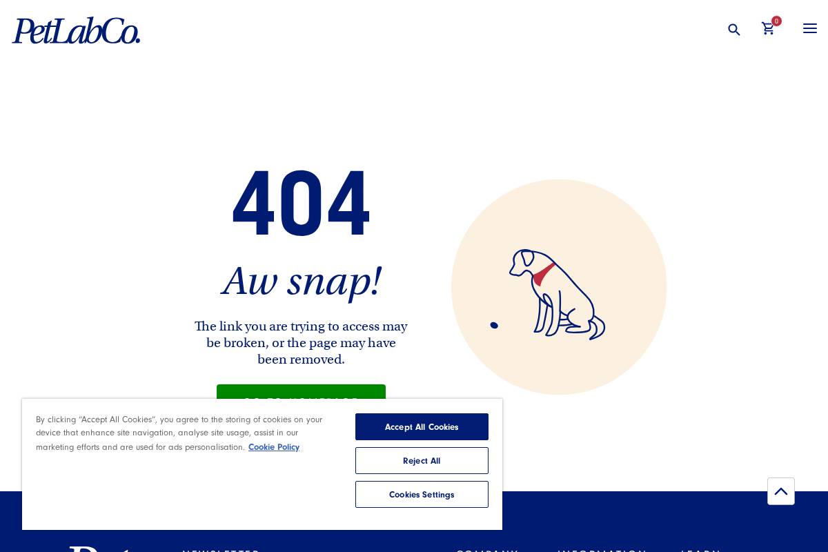 offers.petlabco.co.uk homepage screenshot