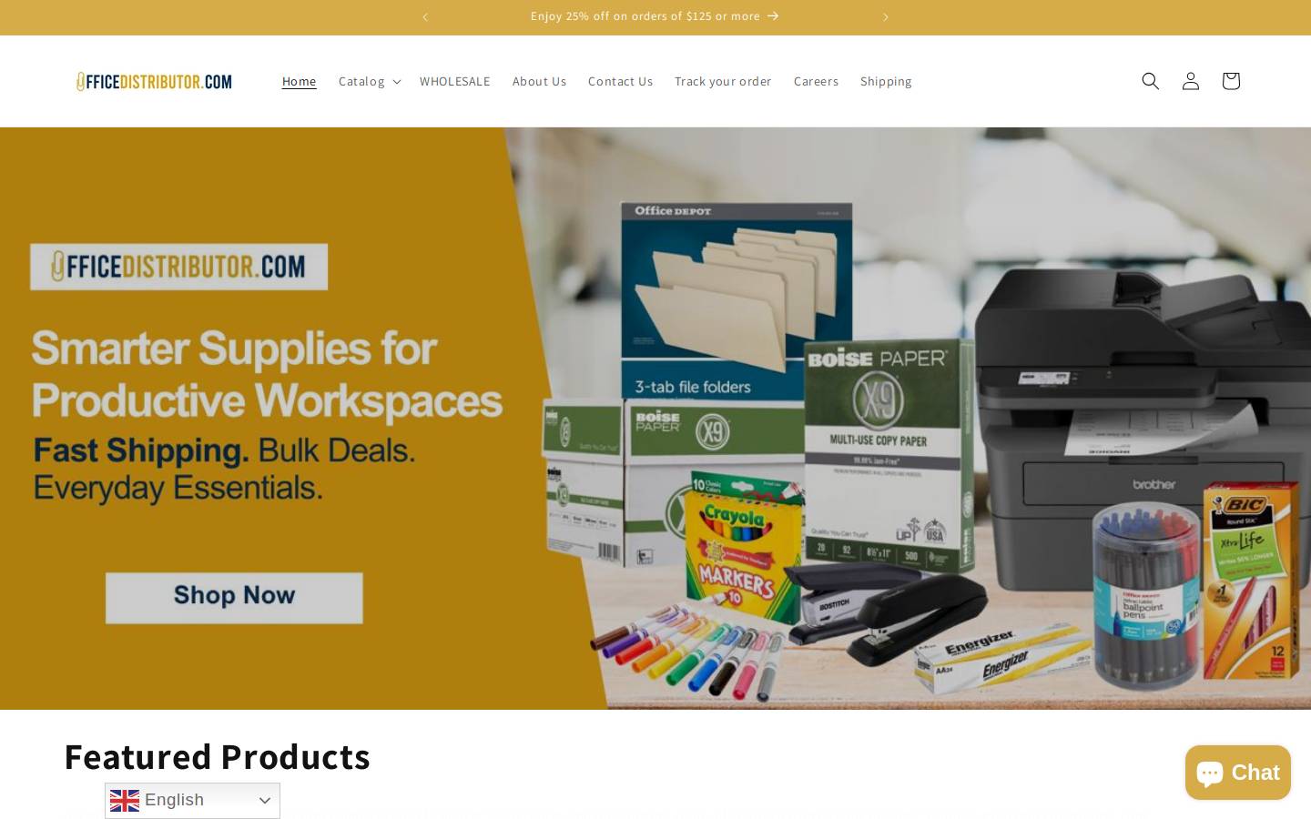 officedistributor.com homepage screenshot