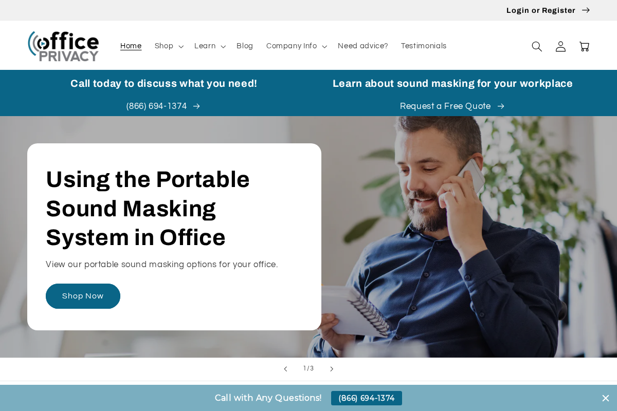 officeprivacy.com homepage screenshot