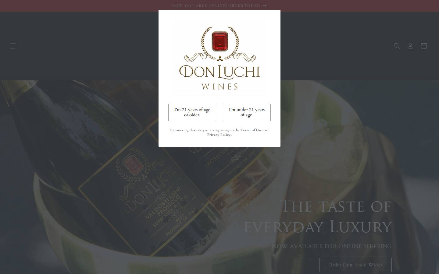 officialdonluchi.com homepage screenshot